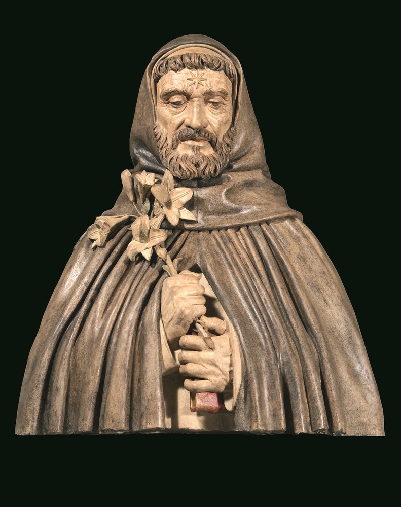 Niccolo dell'Arca "Busto di san Domenico di Guzman", 1474-75 (Fondazione Cavallini Sgarbi)